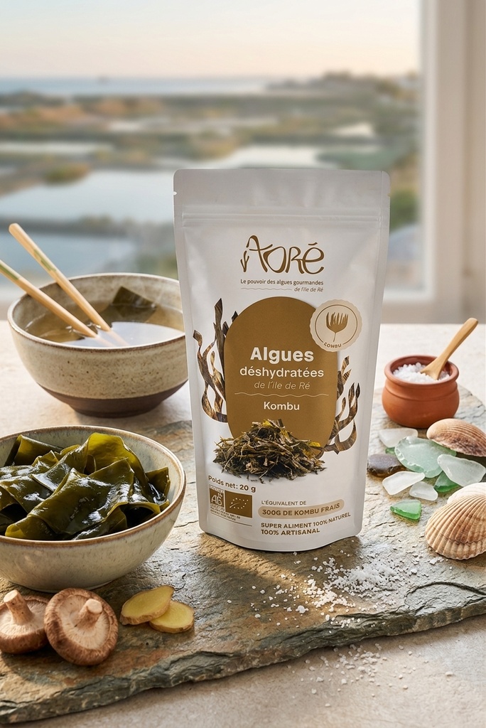 Algues déshydratées Kombu Bio 20g