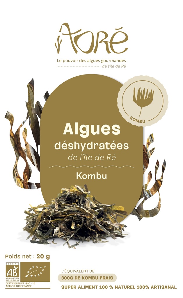 Algues déshydratées Kombu Bio 20g