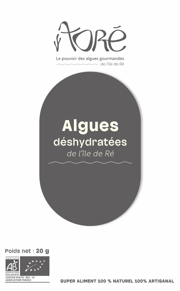 Algues déshydratées Laitue de Mer fumée Bio 20g
