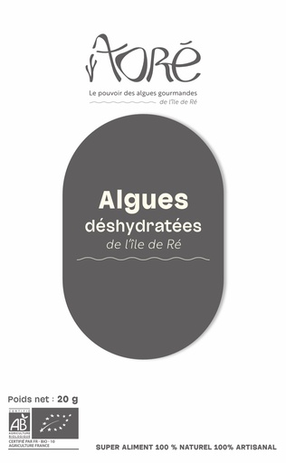 Algues déshydratées Laitue de Mer fumée Bio 20g